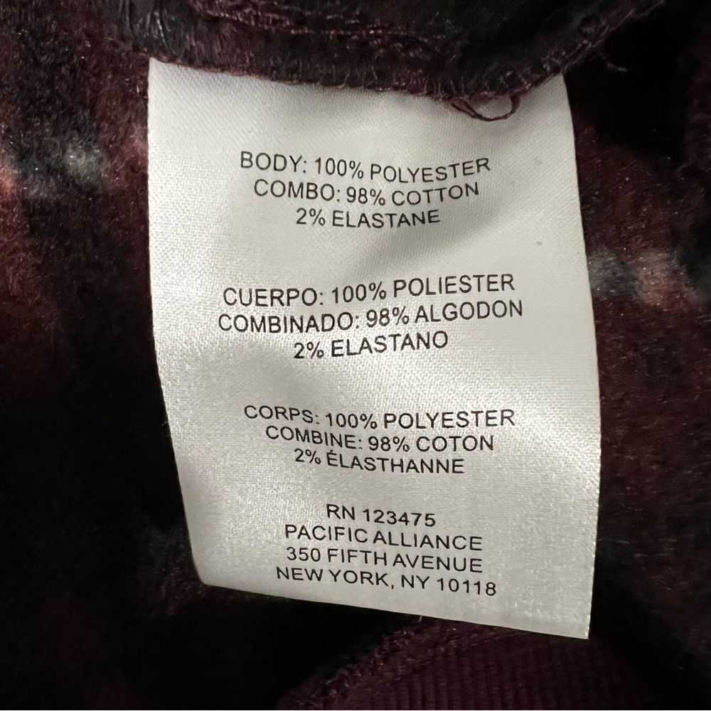 FRYE & CO Plaid Fleece Quarter Zip Pullover Size XXL - Picture 7 of 9